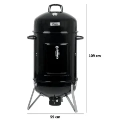 BBQ-Toro Räuchertonne Oak Ø 47 Cm | Räucherofen BBQ Smoker Holzkohlegrill -Garten- & Gewächshäuser Geschäft 35d6bba46397800edcbfa006c9545858