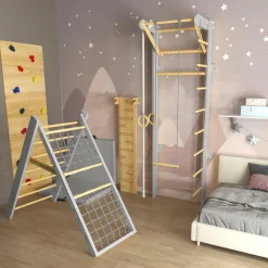 Kidsmont Sprossenwand Grau Graue Seile Für Kinder Und Erwachsene Grau -Garten- & Gewächshäuser Geschäft 35dcbea4d1d304a5ac9394231ec350ff