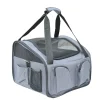 PawHut Hundetasche Auto Hundebox Transportbox Tragetasche Autositz Katze 41 X 34 X 30cm Oxford Gewebe Grau
