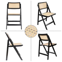 Limhome LIM HOME | Interior Trend Essstuhl Klappstuhl Aus Holz Und PVC- Wiener Geflecht | Schwarz -Garten- & Gewächshäuser Geschäft 3608d4bfdf018c9a2fce53f8904e073e