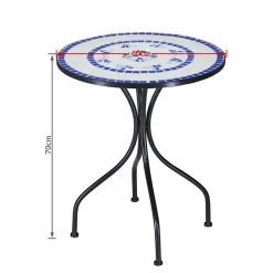 Deuba Mosaiktisch 60 Cm Rund Metall Wetterfest Mosaik Garten Balkon Terrasse Tisch Gartentisch Balkontisch Gartenmöbel -Garten- & Gewächshäuser Geschäft 362109b07607e1d9370d4b3b6ae0790d