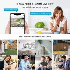 ZOSI 3MP H.265+ Audio Außen WLAN Überwachungskamera Set Mit 1TB Festplatte Für Innen Und Außen, Bewegungsalarm, Tonaufnahme -Garten- & Gewächshäuser Geschäft 3654e6afc045d0fb4b28403791b18ca0