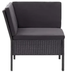 VIDAXL 3-tlg. Garten-Lounge-Set Mit Auflagen Poly Rattan Schwarz -Garten- & Gewächshäuser Geschäft 36a562d43a1bc192b51e164d42ae58f8