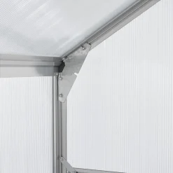 Juskys Aluminium Anlehn-Gewächshaus 2,4 M² – Treibhaus Mit Schiebetür, Fenster Zum Lüften & Stahl-Fundament – Stabiles Pflanzenhaus Für Garten 41 Juskys Aluminium Anlehn-Gewächshaus 2,4 M² – Treibhaus Mit Schiebetür, Fenster Zum Lüften & Stahl-Fundament – Stabiles Pflanzenhaus Für Garten -Garten- & Gewächshäuser Geschäft 36c3fff58a9f91c800974ba025e5f34a