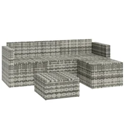 VidaXL 3-tlg. Garten-Lounge-Set Mit Kissen Grau Poly Rattan -Garten- & Gewächshäuser Geschäft 36ed4d8d0220e73ebdcc65ca778c5659