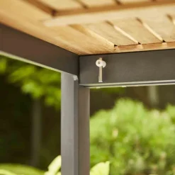 Siena Garden Zurigo Auszietisch 180/240x90cm Teakholz / Anthrazit -Garten- & Gewächshäuser Geschäft 371fa9803816734780d50a493d7ca3e7