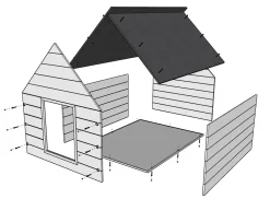 MebloStyl Hundehütte Holz Hundehütte Massiv Isolierte 82x69 Hersteller Weiß 7 MebloStyl Hundehütte Holz Hundehütte Massiv Isolierte 82x69 Hersteller Weiß -Garten- & Gewächshäuser Geschäft 372806bfce049ff11846816a613cd250