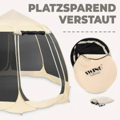 Swing&Harmonie Pavillon Garten PopUp Pavilon Zelt Partyzelt Gartenzelt Iglu Event Pavillion Moskitonetz Sonnenschutz - 10FT - 300cm Anthrazit 15 Swing&Harmonie Pavillon Garten PopUp Pavilon Zelt Partyzelt Gartenzelt Iglu Event Pavillion Moskitonetz Sonnenschutz - 10FT - 300cm Anthrazit -Garten- & Gewächshäuser Geschäft 372d79f902342edbd585999b305d0e15