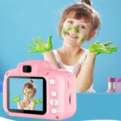 Jinaishop Kinder High Definition Digital Wasserdichte Kamera Baby Karikatur Spielzeug Kamera Kann Foto Geschenk Kameras Machen（Rosa）Kinderkameras