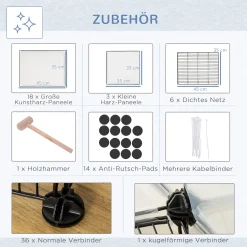 PawHut Freigehege Für Kleintier DIY 2-stöckig Meerschweinchen Gehege Welpenauslauf Kleintiergehege Freilaufgehege Für Kleintier Verformbar Erhöhbar Metall Kunststoff Schwarz 140 X 70 X 90 Cm -Garten- & Gewächshäuser Geschäft 37639953bd4f073d236531cb685a9ac7