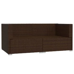 VidaXL 2-Sitzer-Sofa Mit Kissen Braun Poly Rattan -Garten- & Gewächshäuser Geschäft 377c4b5f90317d3fb2d63ffb8f3631c6