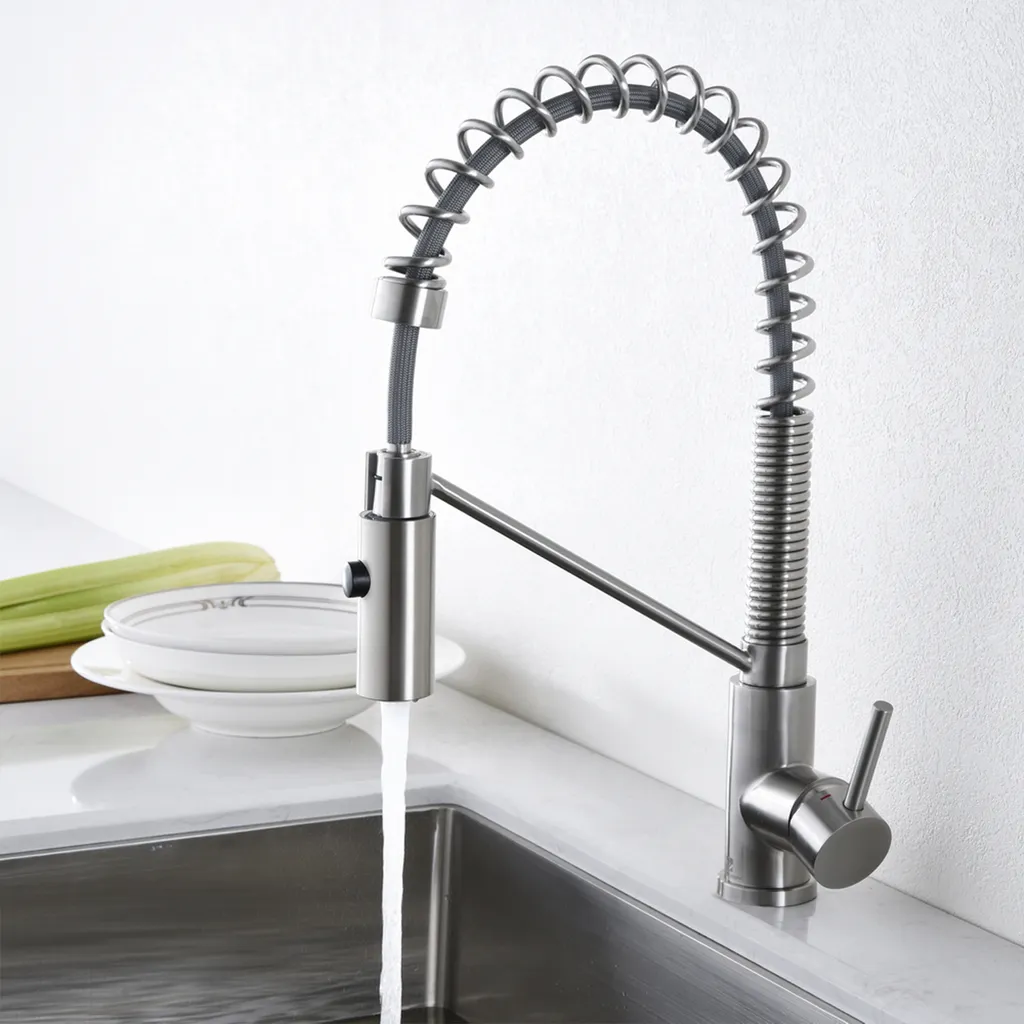 Homelody Wasserhahn Küche Spiralfederarmatur Mit Ausziehbar Brause Küchenarmatur Mit 2 Strahlen Mischbatterie Küche Armatur 360° Küche Spiralfederarmatur Spültischarmatur Für Küche 1 Homelody Wasserhahn Küche Spiralfederarmatur Mit Ausziehbar Brause Küchenarmatur Mit 2 Strahlen Mischbatterie Küche Armatur 360° Küche Spiralfederarmatur Spültischarmatur Für Küche