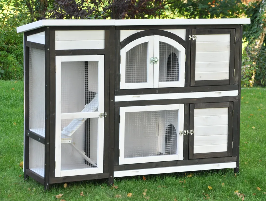 Nanook Kleintierstall Jumbo Braun 145 X 48 X 109 Cm 1 Nanook Kleintierstall Jumbo Braun 145 X 48 X 109 Cm