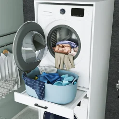 Roomartstore.de Roomart - Waschmaschinenschrank Für Trockner & Waschmaschine - Mit Ausziehbrett - Weiß - Schwarz Eiche: Weiß / + Ohne Klappschrank 35 Roomartstore.de Roomart - Waschmaschinenschrank Für Trockner & Waschmaschine - Mit Ausziehbrett - Weiß - Schwarz Eiche: Weiß / + Ohne Klappschrank -Garten- & Gewächshäuser Geschäft 379a24b5cb1a65dafa44e51e5bc813b4