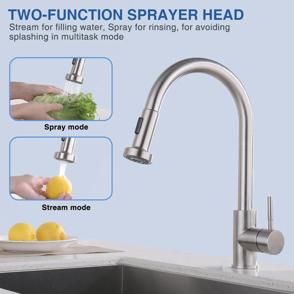 Homelody Brausekopf Wasserhahn Küche 2 Strahlarten Ersatzbrausekopf Handbrause Wasserhahn Brause Küchenbrause Brausekopf Küche Spültischbrause Matt 2 Homelody Brausekopf Wasserhahn Küche 2 Strahlarten Ersatzbrausekopf Handbrause Wasserhahn Brause Küchenbrause Brausekopf Küche Spültischbrause Matt – Bild 2