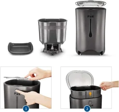 PUPPY KITTY P&K 6,5L Automatischer Futterautomat Für Katzen Und Hunde Mit LCD, 8s Soundaufnahmefunktion, 1-4 Mahlzeiten Pro Tag, Schwarz 15 PUPPY KITTY P&K 6,5L Automatischer Futterautomat Für Katzen Und Hunde Mit LCD, 8s Soundaufnahmefunktion, 1-4 Mahlzeiten Pro Tag, Schwarz -Garten- & Gewächshäuser Geschäft 3805715455d034643bee138c7229b872