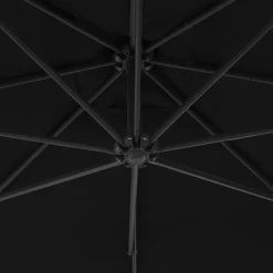 VidaXL Ampelschirm Mit Stahlmast 250x250 Cm Schwarz -Garten- & Gewächshäuser Geschäft 380784aeeed0cde76a66508c0528b670