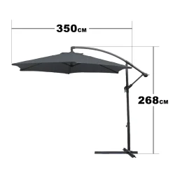 EINFEBEN Sonnenschirm Alu Ampelschirm ? 350cm Grau Gartenschirm Mit Staender, Hoehenverstellbar, Klappbar, UV-Schutz 40+ Diverse Farben Wasserabweisende Marktschirm 11 EINFEBEN Sonnenschirm Alu Ampelschirm ? 350cm Grau Gartenschirm Mit Staender, Hoehenverstellbar, Klappbar, UV-Schutz 40+ Diverse Farben Wasserabweisende Marktschirm -Garten- & Gewächshäuser Geschäft 3823d5347006bd5e7862e9f0d9861dfe