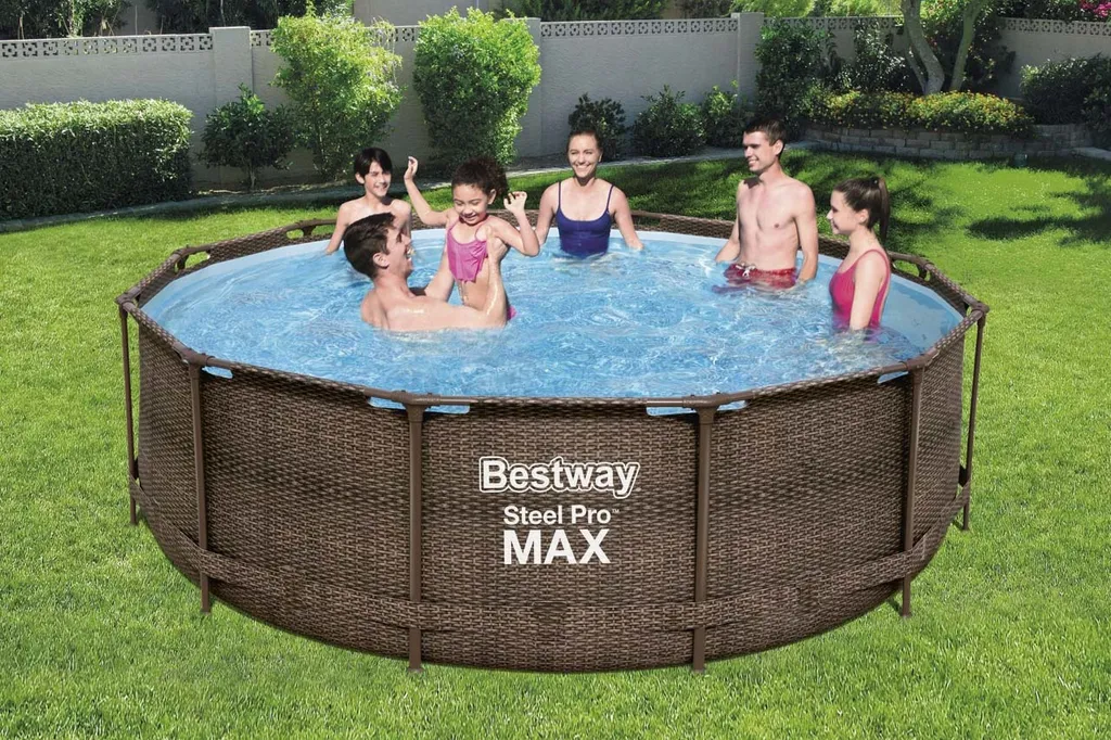 BESTWAY 56709 Steel Pro Max Frame Pool Set Rund Filterpumpe Leiter Braun 366x100 32 BESTWAY 56709 Steel Pro Max Frame Pool Set Rund Filterpumpe Leiter Braun 366x100 – Bild 32