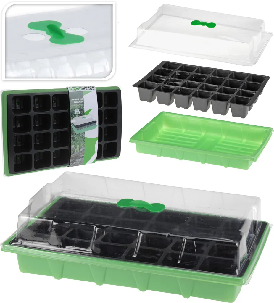 Meinposten Minigewächshaus Anzuchthaus 24 Fächer Gewächshaus 37x23x10 Cm Saatgut Anzucht 1 Meinposten Minigewächshaus Anzuchthaus 24 Fächer Gewächshaus 37x23x10 Cm Saatgut Anzucht