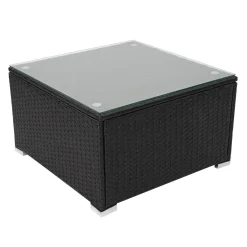 Mendler Poly-Rattan Garnitur HWC-F57, Balkon-/Garten-/Lounge-Set Sofa Sitzgruppe Schwarz, Kissen Dunkelgrau Ohne Deko-Kissen -Garten- & Gewächshäuser Geschäft 3878602f697df2604969bc7e7bae95e9