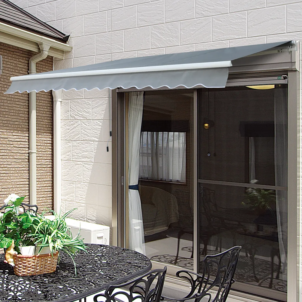 Outsunny Markise Alu-Markise Aluminium-Gelenkarm-Markise Sonnenschutz Balkon 3 Outsunny Markise Alu-Markise Aluminium-Gelenkarm-Markise Sonnenschutz Balkon – Bild 3