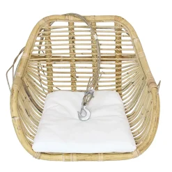 Frank-Flechtwaren Korb-Hängesessel Rattan, Maße: 64 X 54 X 47 Cm, Gesamthöhe 180 Cm, Kissen 40 X 48 Cm -Garten- & Gewächshäuser Geschäft 389dc69cff725519e65fb37d7bea1070