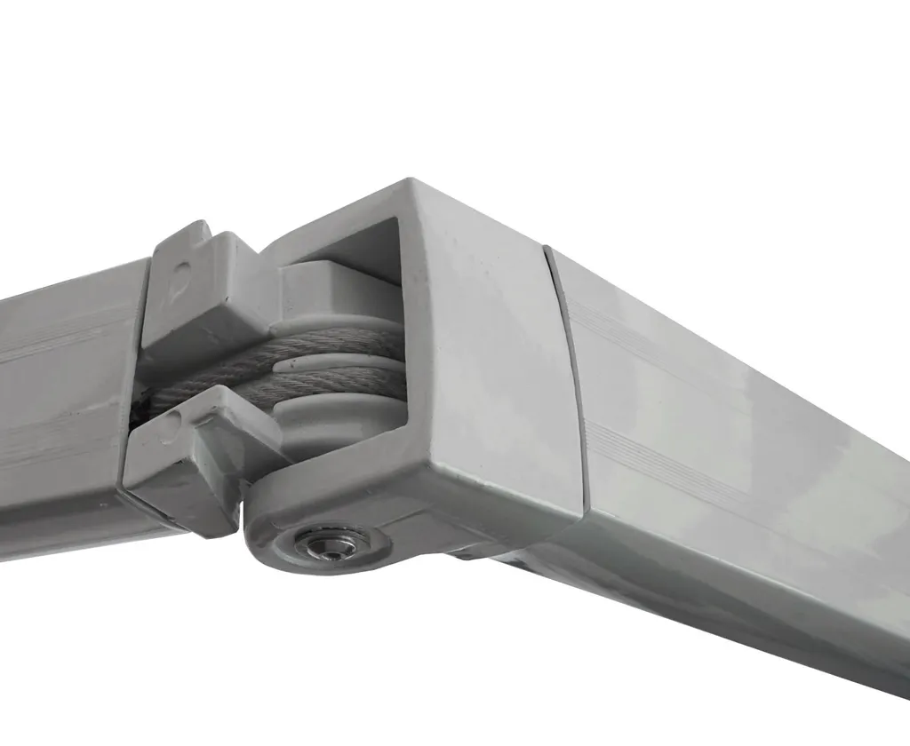 Mendler Alu-Markise T791, Gelenkarmmarkise Sonnenschutz 4,5x3m Polyester Grau-gelb 7 Mendler Alu-Markise T791, Gelenkarmmarkise Sonnenschutz 4,5x3m Polyester Grau-gelb – Bild 7