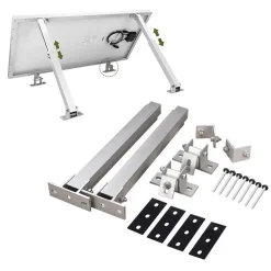 Jesunfuzhu Solarpanel Bodenhalterung Aufständerung Verstellbar Dach Befestigung Montage Kit Solarmodulhalterung Ständer Solarmodul