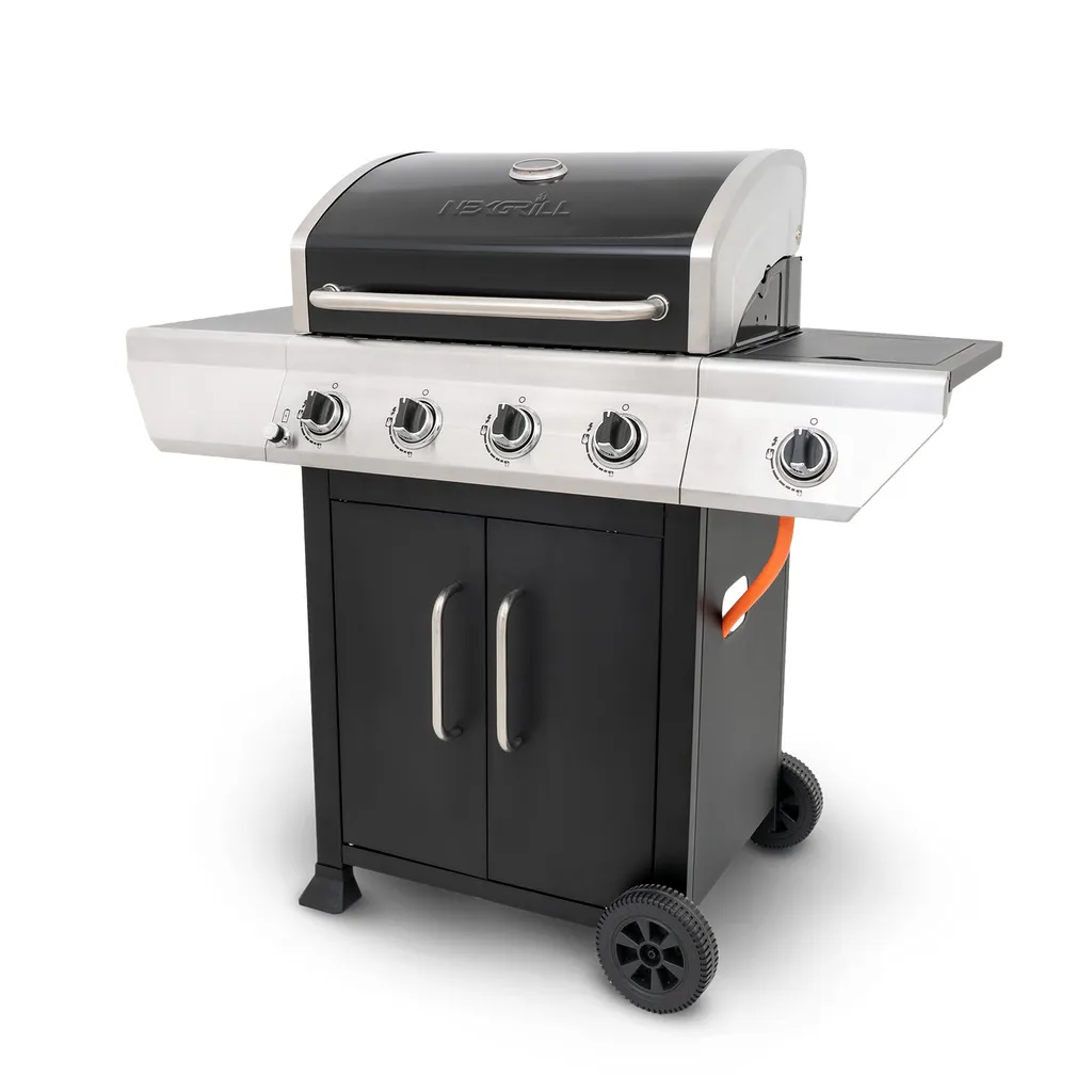 Nexgrill 4B Classic Gasgrill I 4 Brenner Gas Grill Mit Seitenbrenner I Grillwagen Mit Grillthermometer, Seitenablage Und Seitenkochfeld 3 Nexgrill 4B Classic Gasgrill I 4 Brenner Gas Grill Mit Seitenbrenner I Grillwagen Mit Grillthermometer, Seitenablage Und Seitenkochfeld – Bild 3
