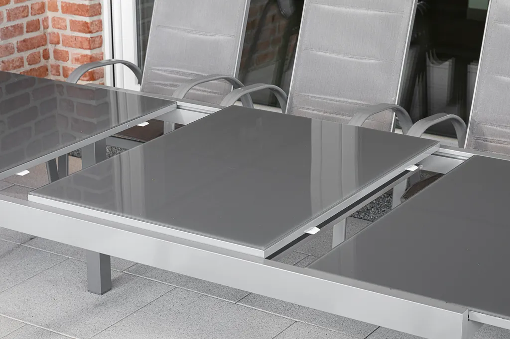 Merxx Gartenmöbelset "Amalfi Di Lusso" 9tlg. - Aluminiumgestell Mit Textilbespannung Diamantbraun - 50329-330 3 Merxx Gartenmöbelset "Amalfi Di Lusso" 9tlg. - Aluminiumgestell Mit Textilbespannung Diamantbraun - 50329-330 – Bild 3