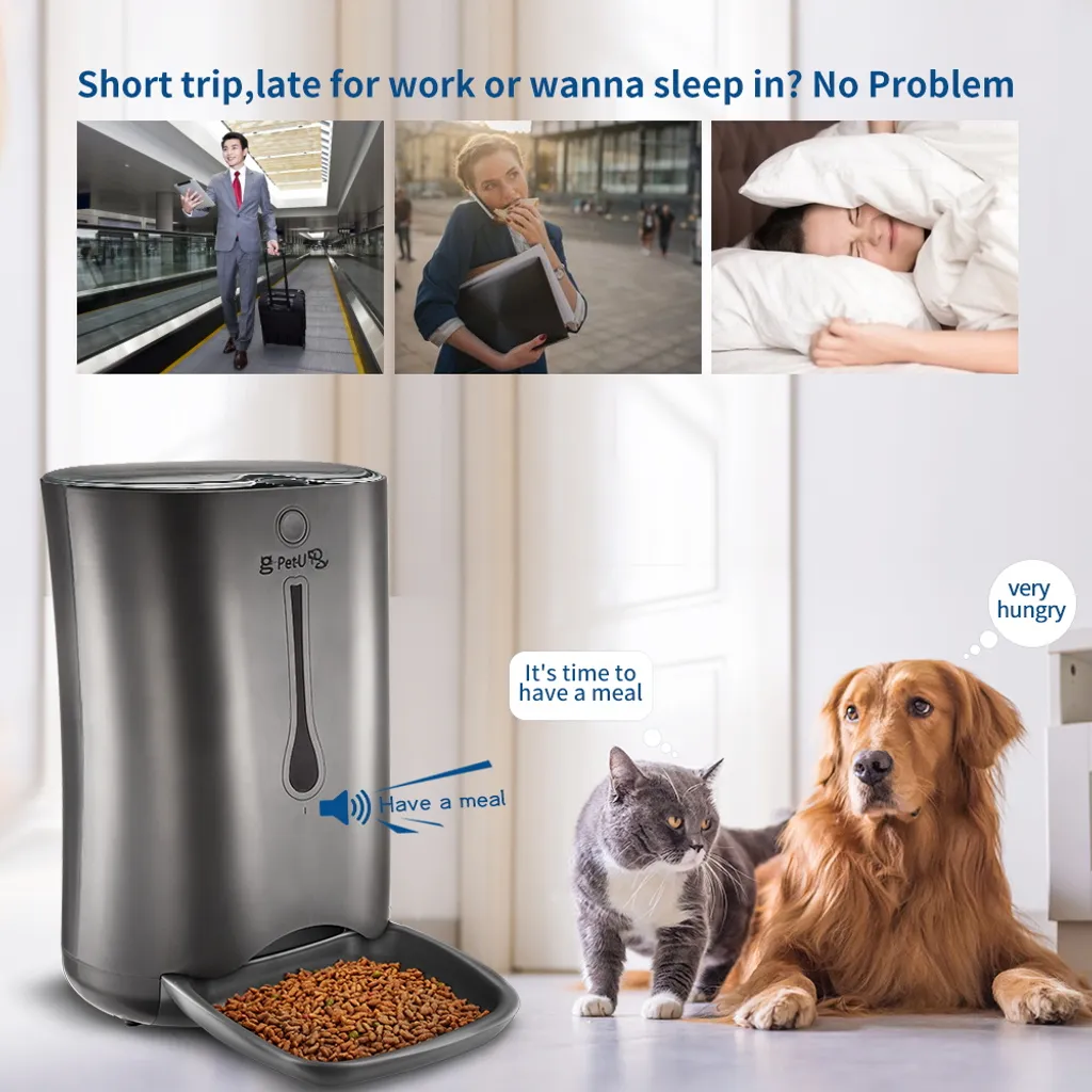 PUPPY KITTY 7L Automatischer Futterautomat Futterspender Mit Timer - Futternapf Automat Mit Timer Und LCD - Für Hund Und Katze 4 PUPPY KITTY 7L Automatischer Futterautomat Futterspender Mit Timer - Futternapf Automat Mit Timer Und LCD - Für Hund Und Katze – Bild 4