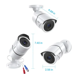 ZOSI 1080p Full HD Bullet Kamera Überwachungskamera, Outdoor Video Überwachungskamera Farb CCTV, 1-Wege Audio 30M IR Nachtsicht 15 ZOSI 1080p Full HD Bullet Kamera Überwachungskamera, Outdoor Video Überwachungskamera Farb CCTV, 1-Wege Audio 30M IR Nachtsicht -Garten- & Gewächshäuser Geschäft 3a29c59341771a29806e4dbae4ef515d