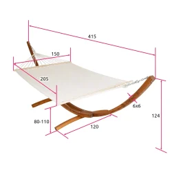 Tectake XXL Hängematte Thorsten Mit Holzgestell Für 2 Personen - Weiß -Garten- & Gewächshäuser Geschäft 3a62e91bede9ec23d1dea2b0f381e47c