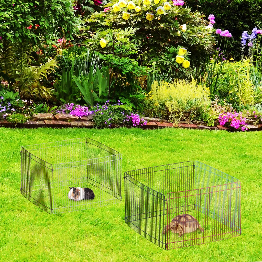 Relaxdays Freilaufgehege Kleintiere Mehrfarbig 3 Relaxdays Freilaufgehege Kleintiere Mehrfarbig – Bild 3