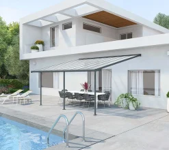 PALRAM-CANOPIA Palram - Canopia Terrassenüberdachung Sierra Grau 299x555x305 Cm -Garten- & Gewächshäuser Geschäft 3a9189fff502bb088320b85914091978