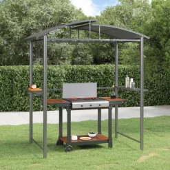 VidaXL Grillpavillon Mit Seitenregalen Anthrazit 210x114x230 Cm Stahl -Garten- & Gewächshäuser Geschäft 3aa98d42c90e07a1c745151a7e3ed991