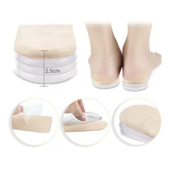 Mmgoqqt Gel-Fersenstützen Bei Plantarfasziitis, 4-lagige Ferseneinsätze, Fersenkissen, Fersenkissen, Verstellbare Fersenerhöhung Für Beinlängendifferenzen - 1 Paar -Garten- & Gewächshäuser Geschäft 3ab223c263521e8306015fb8dd73d4e4