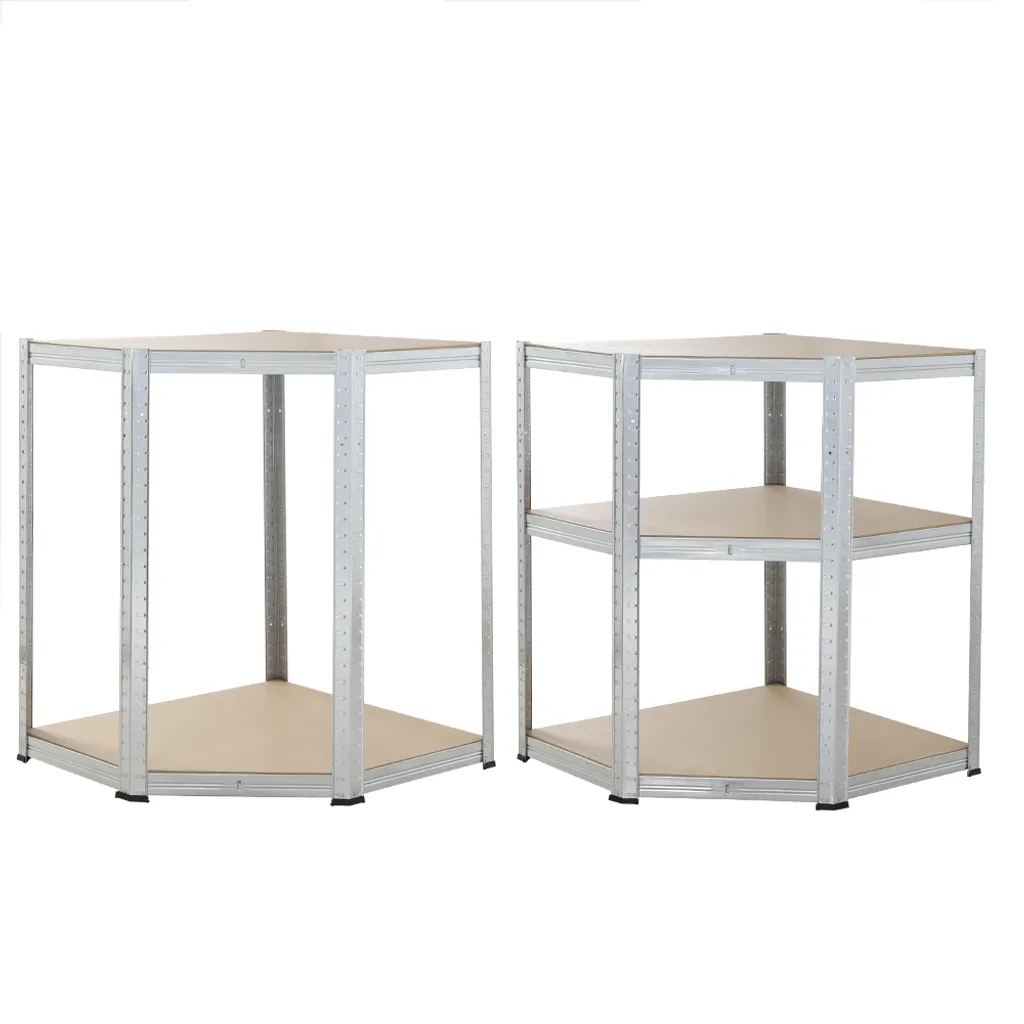 Monzana 3er Set Schwerlastregal Eckregal 2625 Kg 15 MDF-Platten Regal Lagerregal Kellerregal Steckregal Werkstattregal 5 Monzana 3er Set Schwerlastregal Eckregal 2625 Kg 15 MDF-Platten Regal Lagerregal Kellerregal Steckregal Werkstattregal – Bild 5