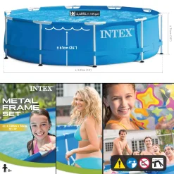 INTEX Frame Pool - Set Rondo Ø 305 X 76cm, Farbe: Blau; 128202NP -Garten- & Gewächshäuser Geschäft 3b31e623b82243661f0089bf367dc27e