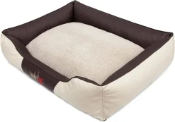 Hobbydog CESAR EXCLUSIVE Hundebett, Hundekissen, Liege, Katzenbett, Hundematratze, Hundesofa, R5 - 125 X 98 X 25 Cm, Beige