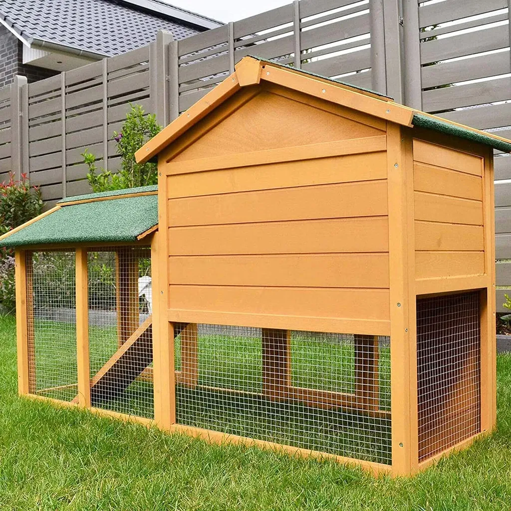 Kaninchen-Villa Hasenstall Haupthaus Mit Kuschelplatz Für Ihre Hasen - Unten Viel Auslauf Für Kleintiere Hasen Kaninchen Meerschweinchen Stall Mit Freilauf - Gehege Zooprinz Hasenhaus 7 Kaninchen-Villa Hasenstall Haupthaus Mit Kuschelplatz Für Ihre Hasen - Unten Viel Auslauf Für Kleintiere Hasen Kaninchen Meerschweinchen Stall Mit Freilauf - Gehege Zooprinz Hasenhaus – Bild 7