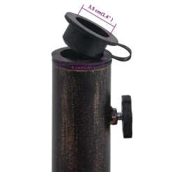 VidaXL Sonnenschirmständer Bronze 12 Kg 48 Cm Gusseisen -Garten- & Gewächshäuser Geschäft 3c1064ef456d4dd48089d0533aafd152