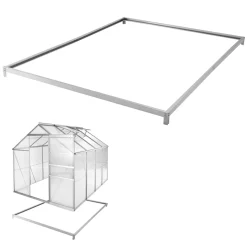Tectake Gewächshaus Aus Aluminium Mit Fundament - 250 X 185 X 195 Cm -Garten- & Gewächshäuser Geschäft 3c16002432c2b4d4df435589cfc6febf