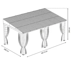 Sojag Aluminium Terrassenüberdachung Portland 10x16 Grau 288x488x240 Cm -Garten- & Gewächshäuser Geschäft 3c2dfe378adbdfcec7944ff75e60c4c2