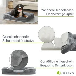 Juskys Hundebett Sheena XL Orthopädisch, Waschbar & Rutschfest – 105 X 82 X 17 Cm– Hundesofa Flauschig Große Hunde Grau – Haustierbett Hundesofa 17 Juskys Hundebett Sheena XL Orthopädisch, Waschbar & Rutschfest – 105 X 82 X 17 Cm– Hundesofa Flauschig Große Hunde Grau – Haustierbett Hundesofa -Garten- & Gewächshäuser Geschäft 3caba9e605b0afbc002e1b07210c72cc