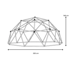 Lifetime Geometrisches Klettergerüst, Kletterkugel "Geodome" Grün / Bronze Ø 335 X 168 Cm -Garten- & Gewächshäuser Geschäft 3cb0953b21b640004037e444abd6f34e