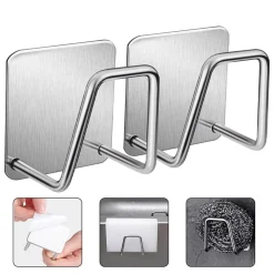 Mmgoqqt Haken Selbstklebend Edelstahl Ohne Bohren Kann Zum Aufhängen Von Bademänteln Handtüchern Kleiderhaken Und Toilettenartikeln Verwendet Werden Geeignet