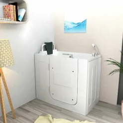 SeniorBad GmbH Sitzbadewanne Senioren Wanne Sitzwanne Mit Tür S08-A 68x110cm