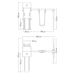 WICKEY Spielturm Klettergerüst TinyWave Mit Schaukel & Rutsche, Kletterturm Mit Sandkasten, Leiter & Spiel-Zubehör - Blau 13 WICKEY Spielturm Klettergerüst TinyWave Mit Schaukel & Rutsche, Kletterturm Mit Sandkasten, Leiter & Spiel-Zubehör - Blau -Garten- & Gewächshäuser Geschäft 3cdb3094d2e6a10952216cca065397e5